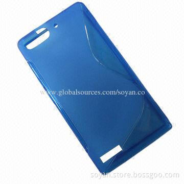 Glossy TPU cases for New Huawei P6 mini, good gripping with texture, different colors are available